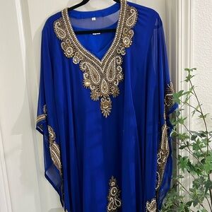 Fancy blue kaftan